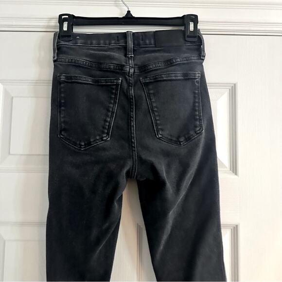 Madewell Jeans Size 27 Black Denim 10 " High Rise MA977 Skinny Starkey Wash 2020 - Picture 11 of 13